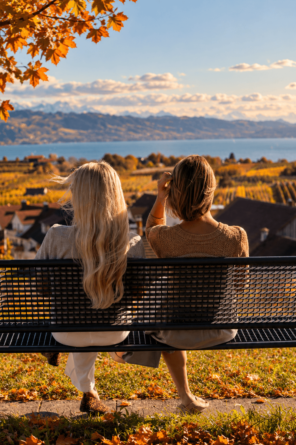 Herbstliche Seeblick-Pause am Weinberg Herbstliche Seeblick-Pause am Weinberg